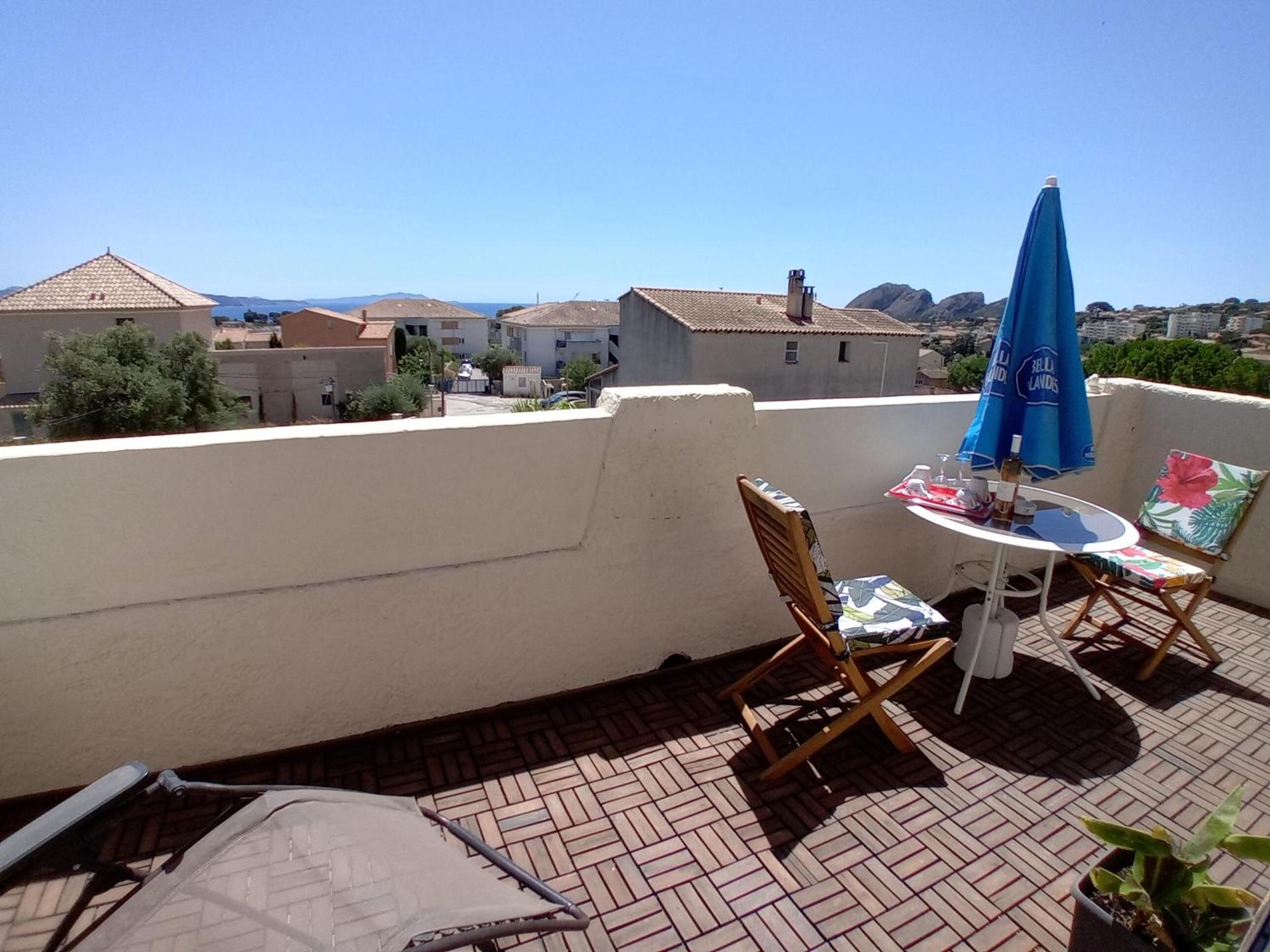 Charmante Chambre Avec Vue Mer La Ciotat Luaran gambar